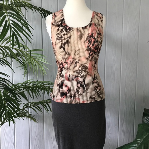 Vintage Bubble Abstract Tank Top Blouse - Picture 2 of 4